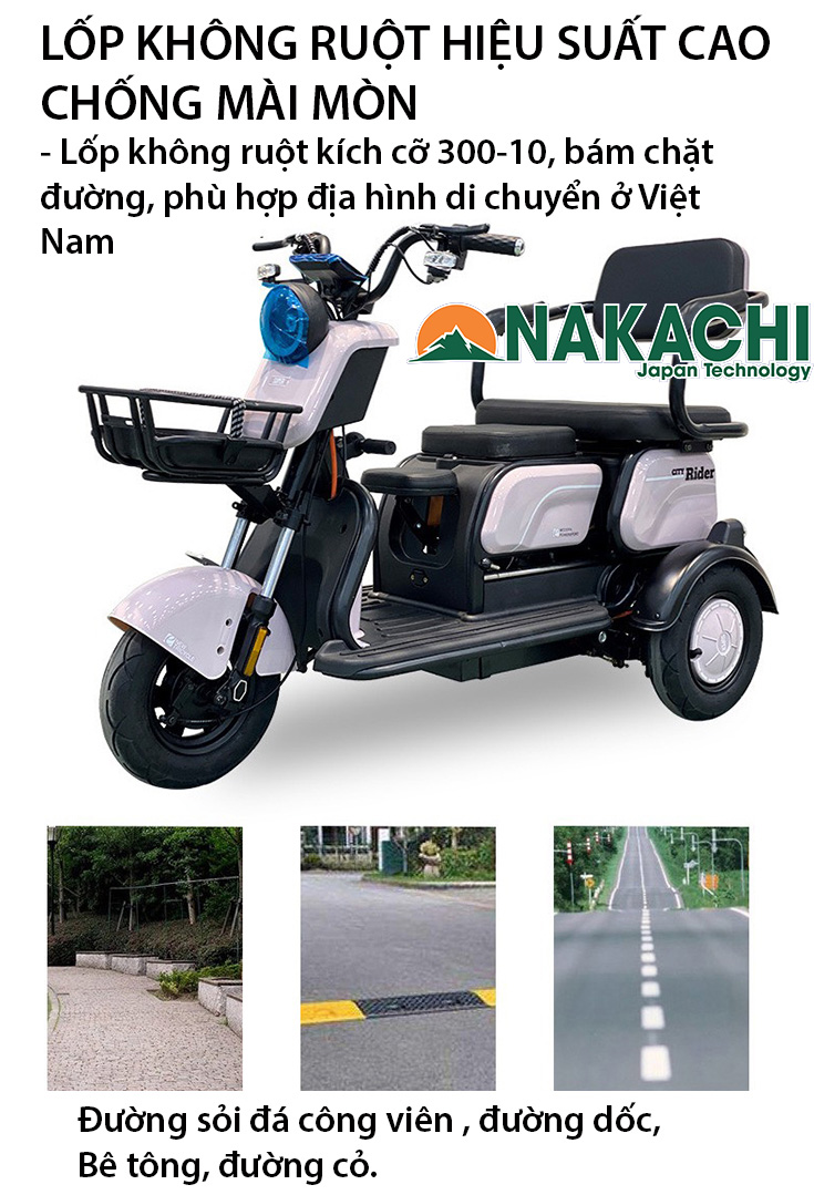 lốp xe điện 3 bánh NC-X03